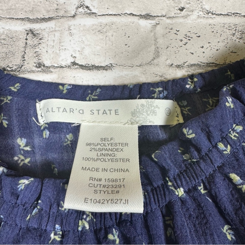 Altar'd State Navy Floral Dress Size XS - Picture 5 of 6